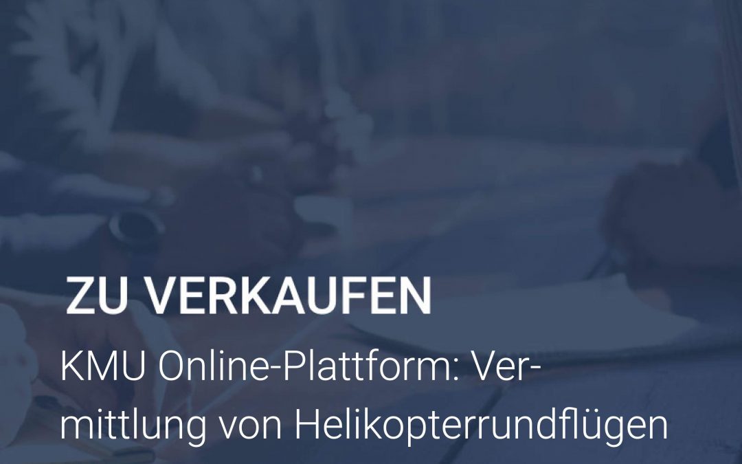 KMU Online-Plattform- Vermittlung von Helikopterrundflügen